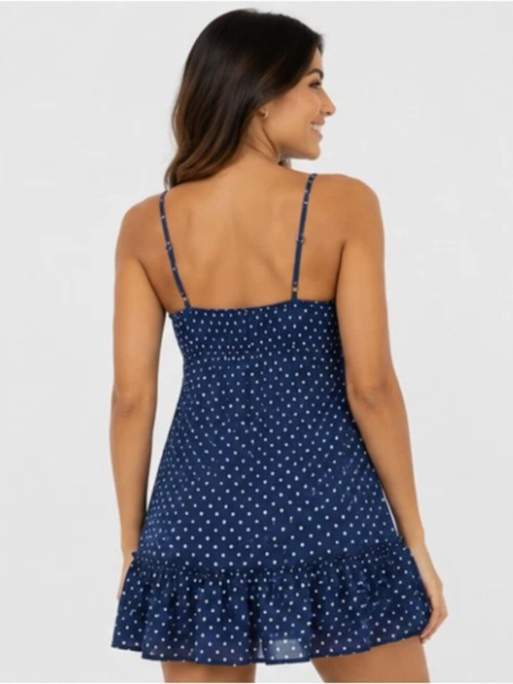 NO BOUNDARIES Drop Ruffle Mini Dress - Picture 6 of 7